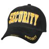 Čepice DELUXE SECURITY "žlutý nápis" baseball ČERNÁ