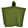 Pončo FLEECE se stahovací kapucí ZELENÉ