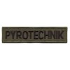 Nášivka PYROTECHNIK velká OLIV VELCRO
