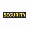 Nášivka SECURITY velká ČERNÁ se žlutou nití
