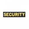 Nášivka SECURITY velká ČERNÁ se žlutou nití VELCRO