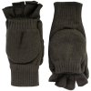 Rukavice pletené kombi zateplené SHOOTERS s výstuží dlaně ZELENÉ