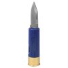 Nůž zavírací 4 cm SHOTGUN ve tvaru brokového náboje MODRÝ