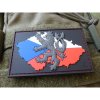 Nášivka ČESKÁ REPUBLIKA + LEV plast velcro BAREVNÁ