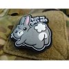 Nášivka KISS MY SOFT ASS plastová velká velcro