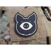 Nášivka MONSTER PIG plast velcro GLOW IN THE DARK