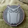 Nášivka SPECIAL OPS OWL plast velcro ČERNÁ