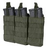 Sumka MOLLE trojitá na zásob. 3xM4 otevřená RANGER GREEN