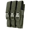 Sumka MOLLE trojitá na zásobníky MP5 RANGER GREEN