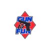 Nášivka GUN IS FUN velcro plastová