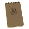 Blok voděodolný TOP-SPIRAL 3x5" notebook malý DESERT