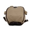 Batoh TRUCKSACK 14l s koženými prvky KHAKI/TMAVĚ HNĚDÁ kůže