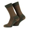 Ponožky outdoor MERINO HNĚDOZELENÉ