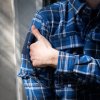 Košile flanelová CONTRACTOR kostkovaná MODRÁ