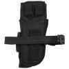 Pouzdro stehenní Tactical na pistol a zásobníky pravé ČERNÉ