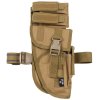 Pouzdro stehenní Tactical na pistol a zásobníky pravé COYOTE