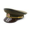 Brigadýrka SK zlatý odznak, kšilt plast, modrá linka ZELENÁ