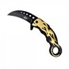 Nůž SCK Karambit Bonehead gold