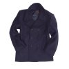 Kabát US PEA COAT vlněný TMAVĚMODRÝ