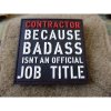 Nášivka CONTRACTOR - BADASS plastová velcro