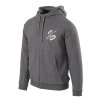 Mikina COME AND TAKE IT se zipem a kapucí ŠEDÁ
