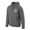 Mikina COME AND TAKE IT se zipem a kapucí ŠEDÁ