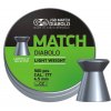 Diabolo JSB Match pištoľ 500ks cal.4,5mm