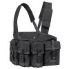 Vesta taktická CHEST RIG 7 kapes ČERNÁ