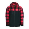 Mikina LUMBERSHELL ČERVENO/ČERNÁ (velikost 3XL)