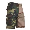 Kraťasy dvoubarevné BDU WOODLAND/3-COL DESERT CAMO (velikost L)