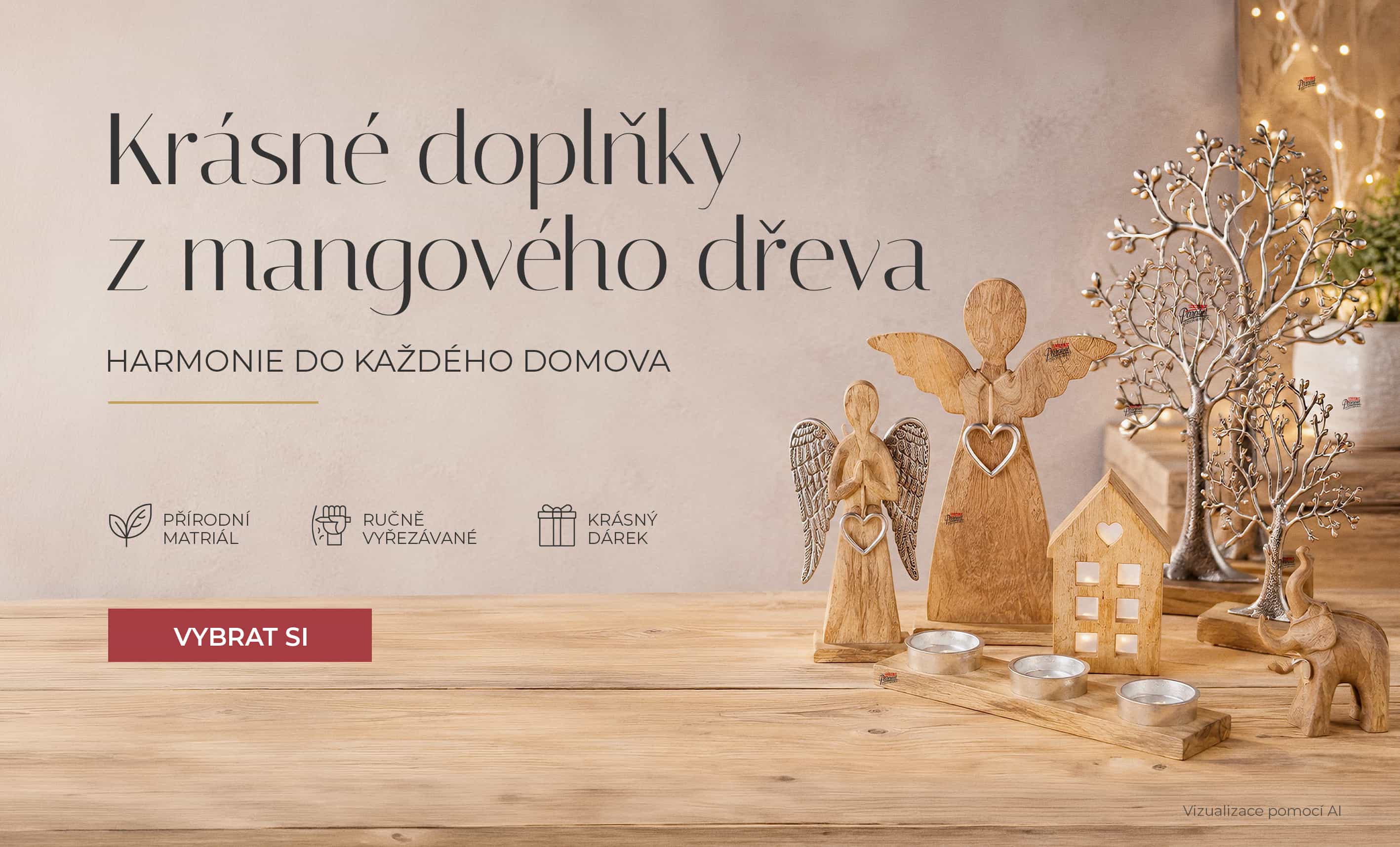 Doplňky z mangového dřeva