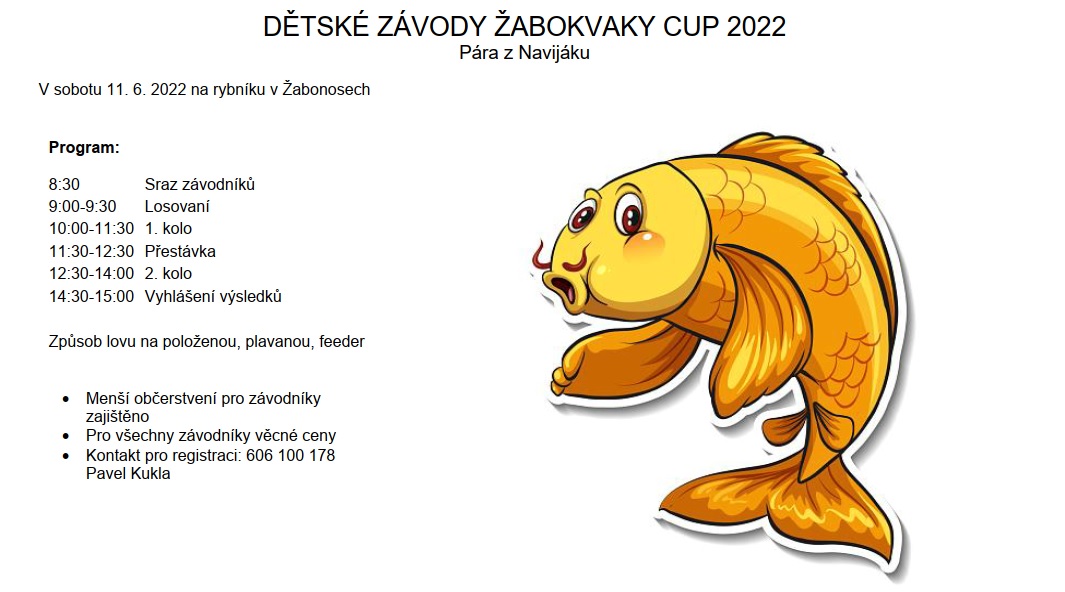 Dětské závody ŽABOKVAKY CUP 2022