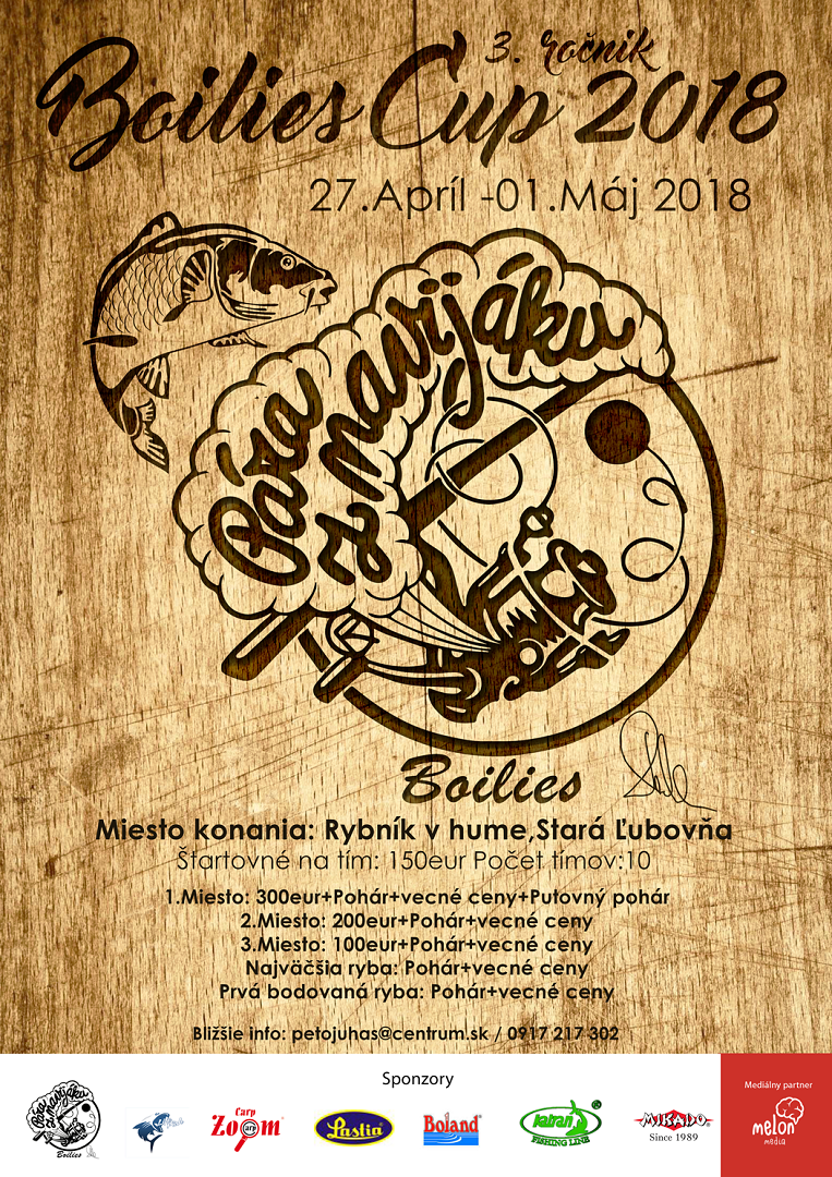 3. ROČNÍK BOILIES CUP 2018