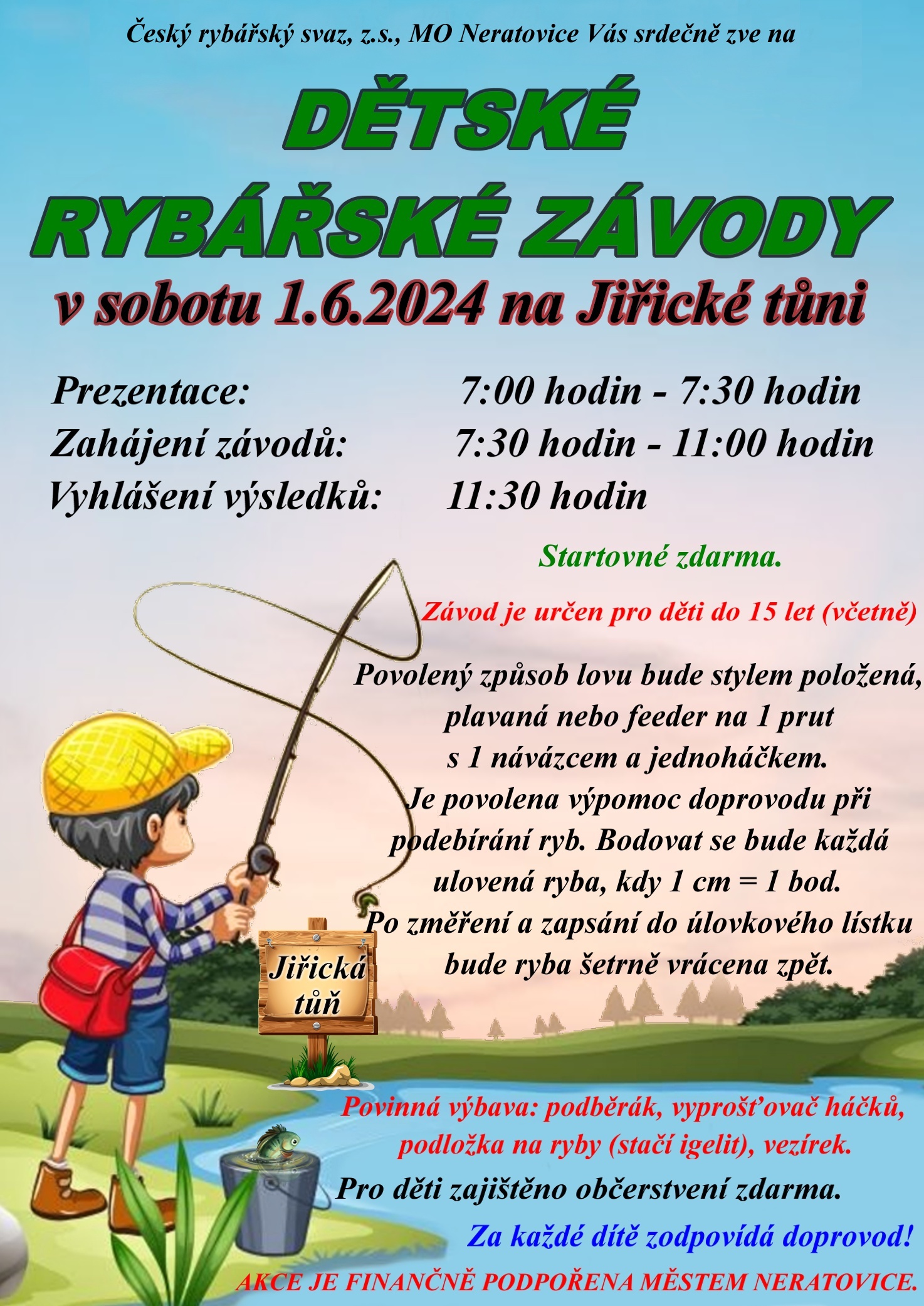 DĚTSKÉ RYBÁŘSKÉ ZÁVODY