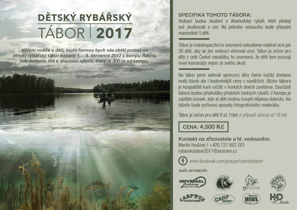 Dětský rybářský tábor 2017