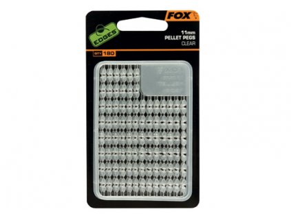 Fox Zarážky na pelety Edges Pellet Pegs Clear - velikost 11 mm