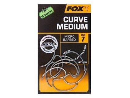 Fox Háčky Edges Curve Shank Medium Hooks - velikost 8