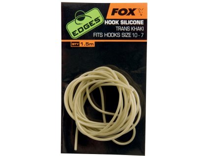 Fox Hadička Edges Hook Silicone Size 6 až 2 Trans Khaki 1,5 m