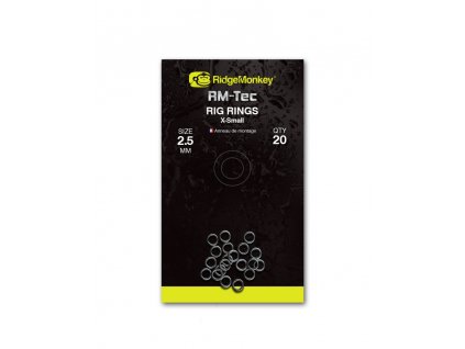 RidgeMonkey Kroužek RM-Tec Rig Rings X-Small 2,5mm 20ks