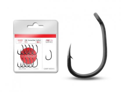 Delphin Háček Delphin HKD RIGER tefcon / 10+1ks - veľ.4