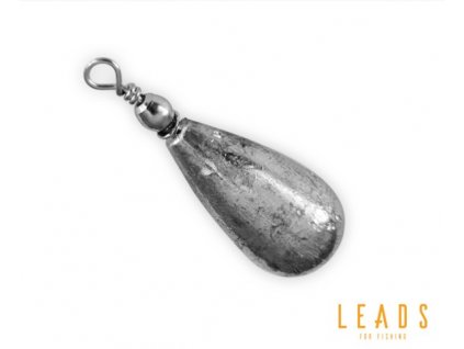 Delphin Olověná zátěž  LEADS Hruška s obratlíkem, 5ks - 7 g