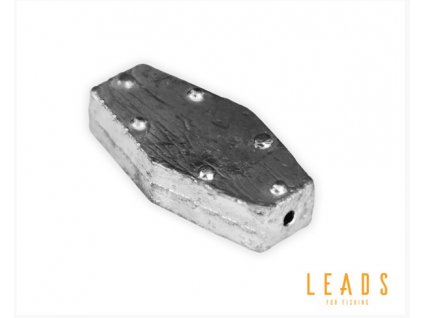 Delphin olověná zátěž LEADS Šestihran s otvorem, 5 ks - 60 g