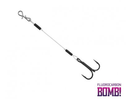 Delphin BOMB! Twisto RIGS Fluorocarbon / 3ks - vel. 6, 10cm, 12 kg
