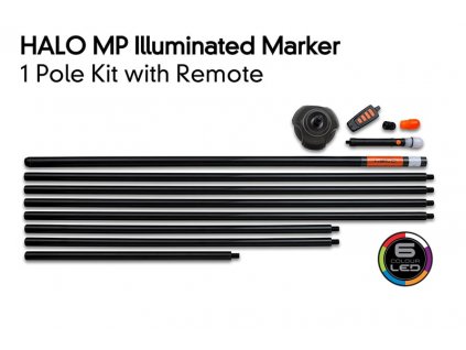 Fox Tyčová bójka Halo Illuminated Marker Pole Kit, set 1tyč 7m s ovladačem