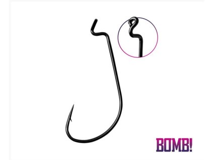 Delphin háček BOMB! D-SHOT OFFS WORM vel.4 5ks