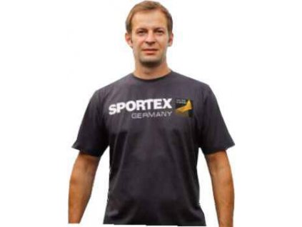 Sportex T-Shirt Tričko s velkým logem - tmavě šedé vel. M