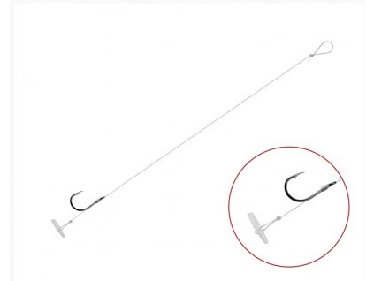 Delphin Feederový návazec FLR Quickstop 6ks 8cm 0,22mm BARB #8