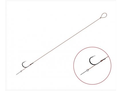 Delphin Feederový návazec Proxi 8 Sting 6ks 12cm 0,10mm BARB #6 Sting 7mm