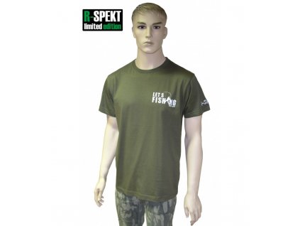 R-Spekt Tričko Let´s Fishing with R-Spekt khaki vel. 2XL