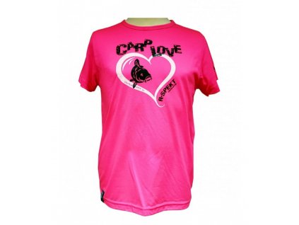 R-Spekt Dětské tričko Carp Love fluo pink vel. 9/10 let